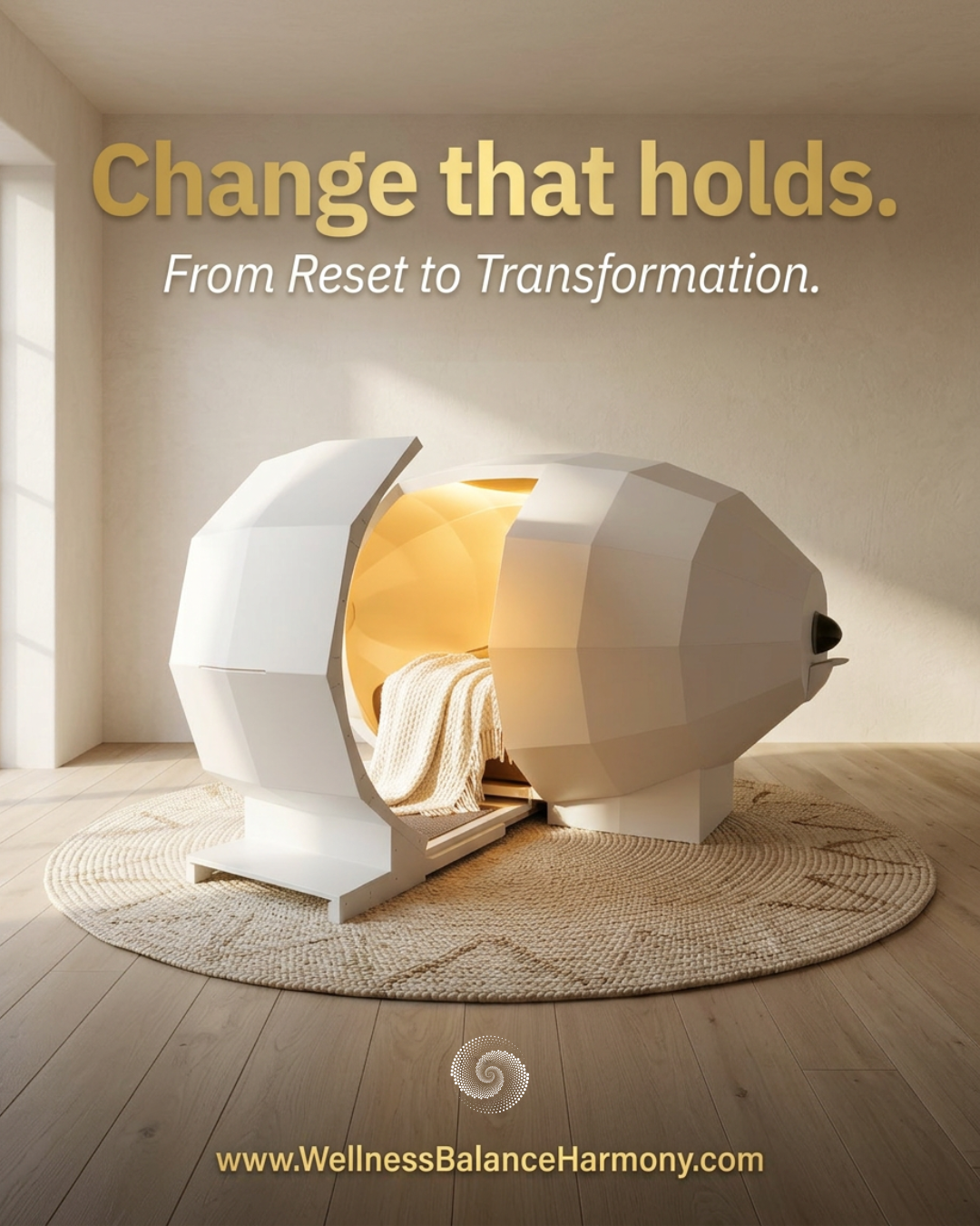 The Resonant Chamber — twelve-sided sacred geometry wellness sanctuary